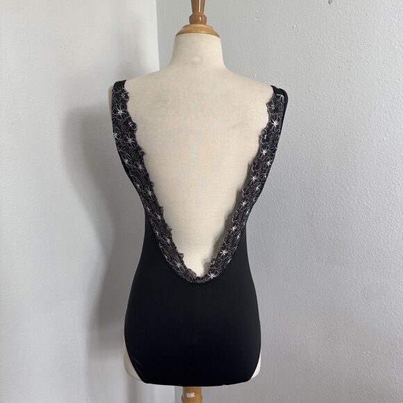 Suffolk Swimsuit Womens M Black One Piece Swimming Beach - Picture 9 of 10